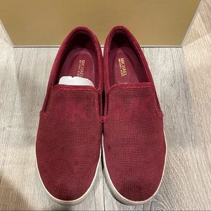 Michael Kors MK Slip On Sneakers Red Pre-Owned 6